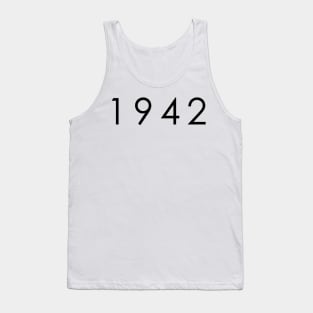 Simple Black / Dark 1942 year Tank Top